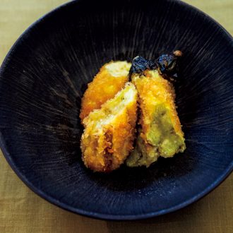 銀座 日本料理「六雁」に教わる　「茄子フライ　三杯酢」
