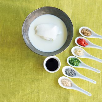 【豆乳レシピ】
朝の「豆乳習慣」で 体を温めて活力を養おう