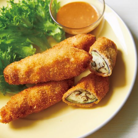 新定番メニュー！「なすのさっぱり肉巻きフライ」