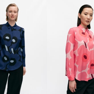 （左） Unikkoシルクシャツ／￥63,800〈1月中旬発売予定 （右）Unikkoシルクシャツ／￥63,800〈1月中旬発売予定〉