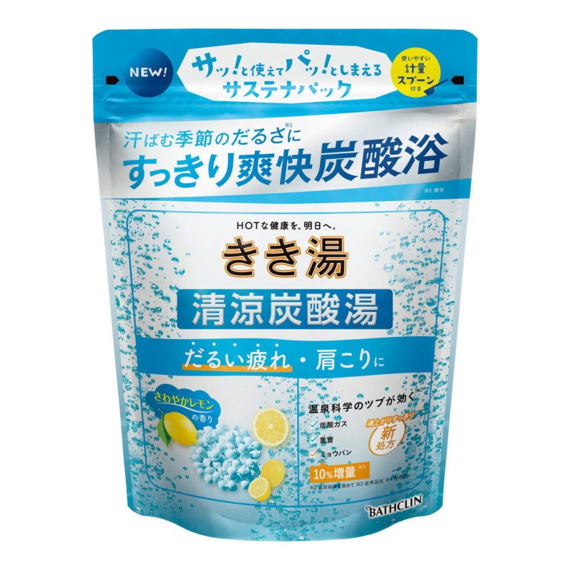 きき湯 清涼炭酸湯 ［医薬部外品］ 全2種 360g ￥658（編集部調べ）／バスクリン