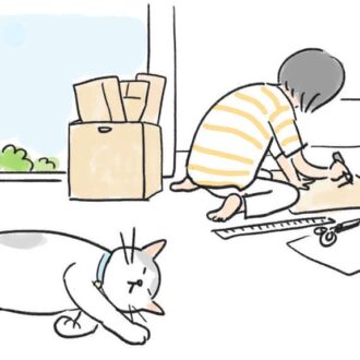 4コマ漫画『ねころびもひとしお』
第23話「いいねの数だけご褒美ちょうだい！」（普通の家猫）