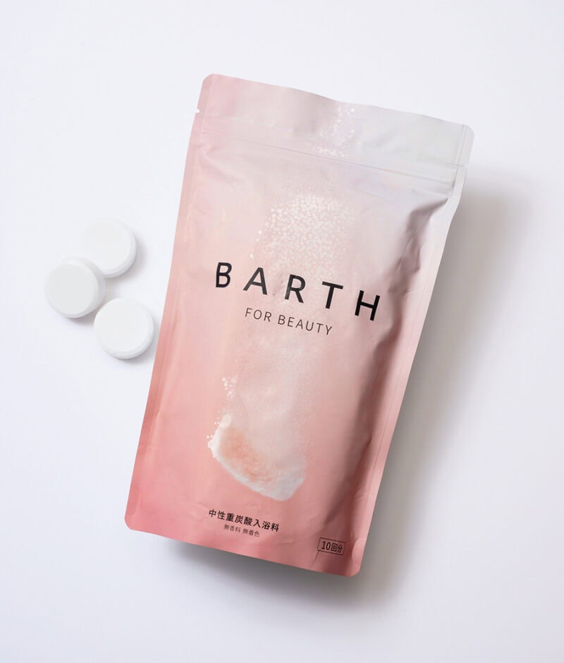 BARTH中性重炭酸入浴料BEAUTY 90錠（30回分） ￥7,590／BARTH