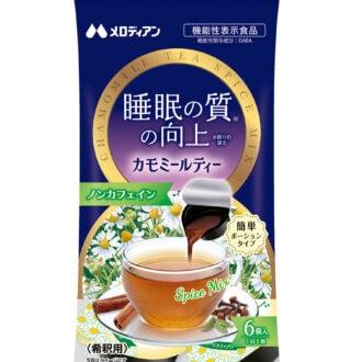 睡眠の質の向上 カモミールティー ［機能性表示食品］10g×6個入り ¥648／メロディアン