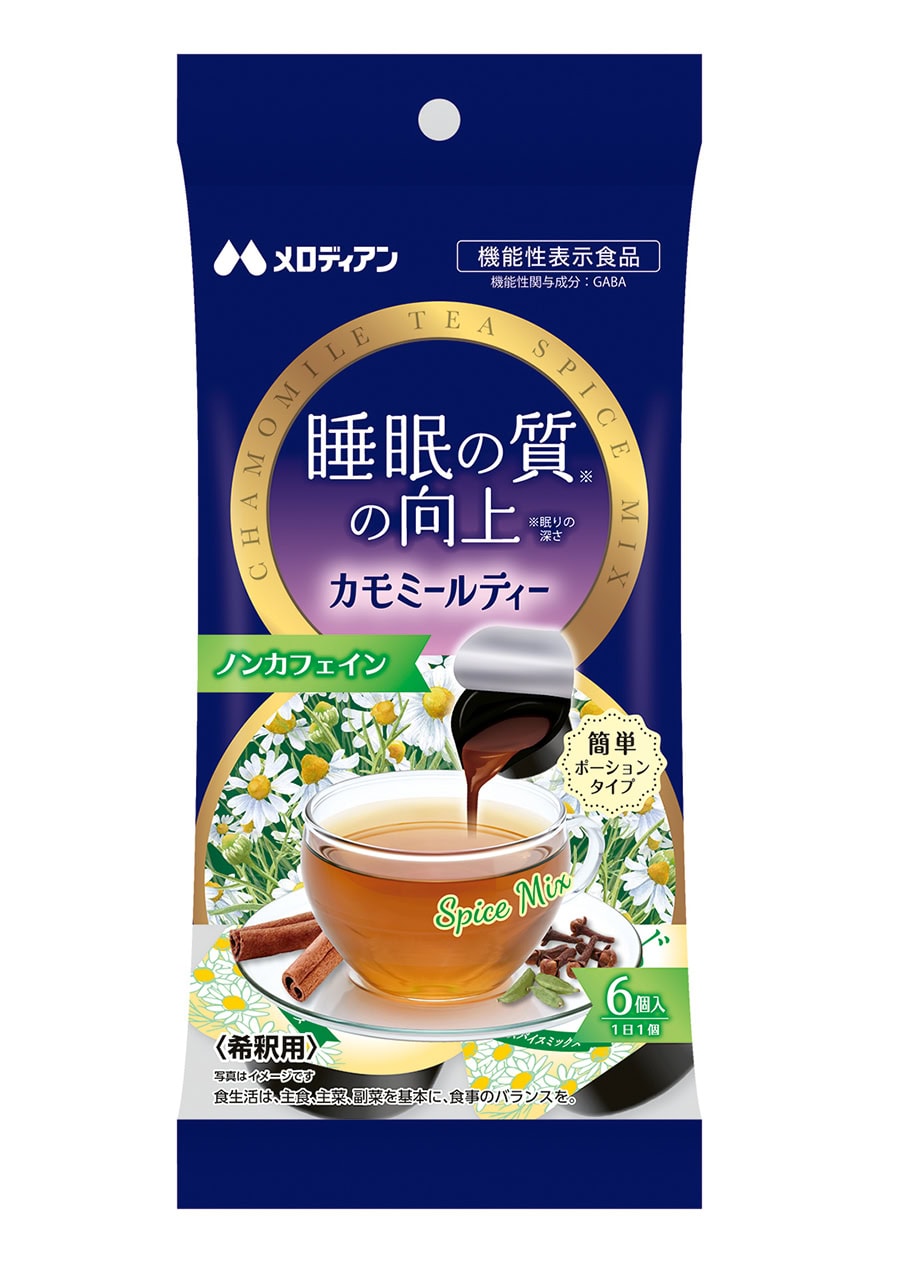 睡眠の質の向上 カモミールティー ［機能性表示食品］10g×6個入り ¥648／メロディアン