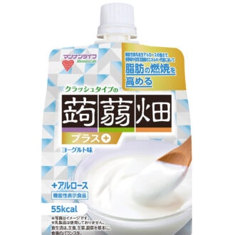 クラッシュタイプの蒟蒻畑 プラスヨーグルト味 ［機能性表示食品］150g ¥198（編集部調べ）／マンナンライフ