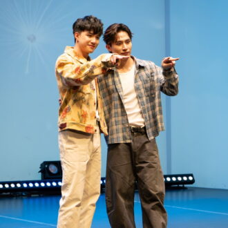 台湾BLドラマ『看見愛（カンジエンアイ）〜See Your Love』でサブCPを演じたリン・ジアヨウとエドウィン・リン。（写真はファンミーティング開催時）