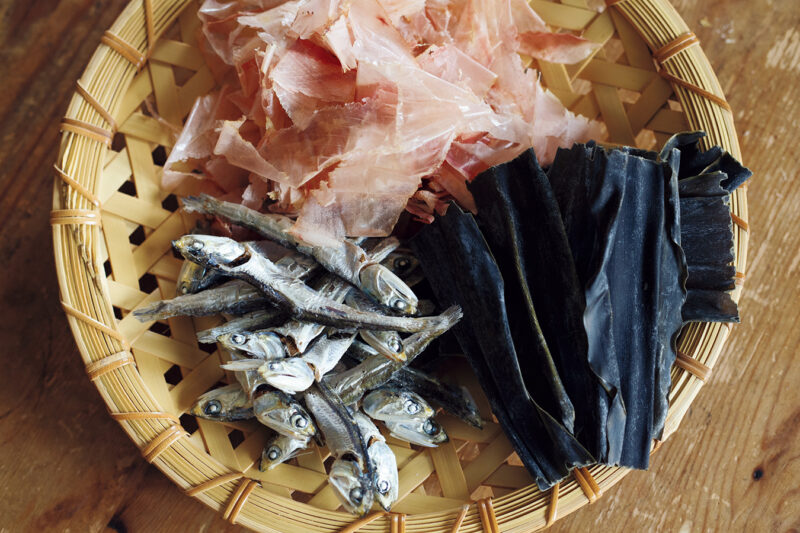 煮干し・かつお・昆布で簡単に