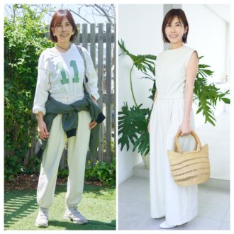 【１週間コーデ】
家族とすごす週末は、スポーツミックスで颯爽と
～〈土曜日・日曜日〉#007～