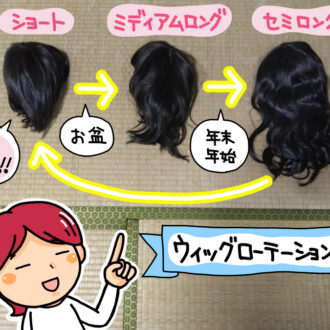 ウィッグの長さの変遷