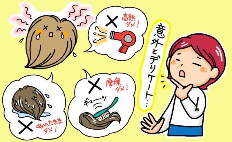 ウィッグのNGなお手入れ