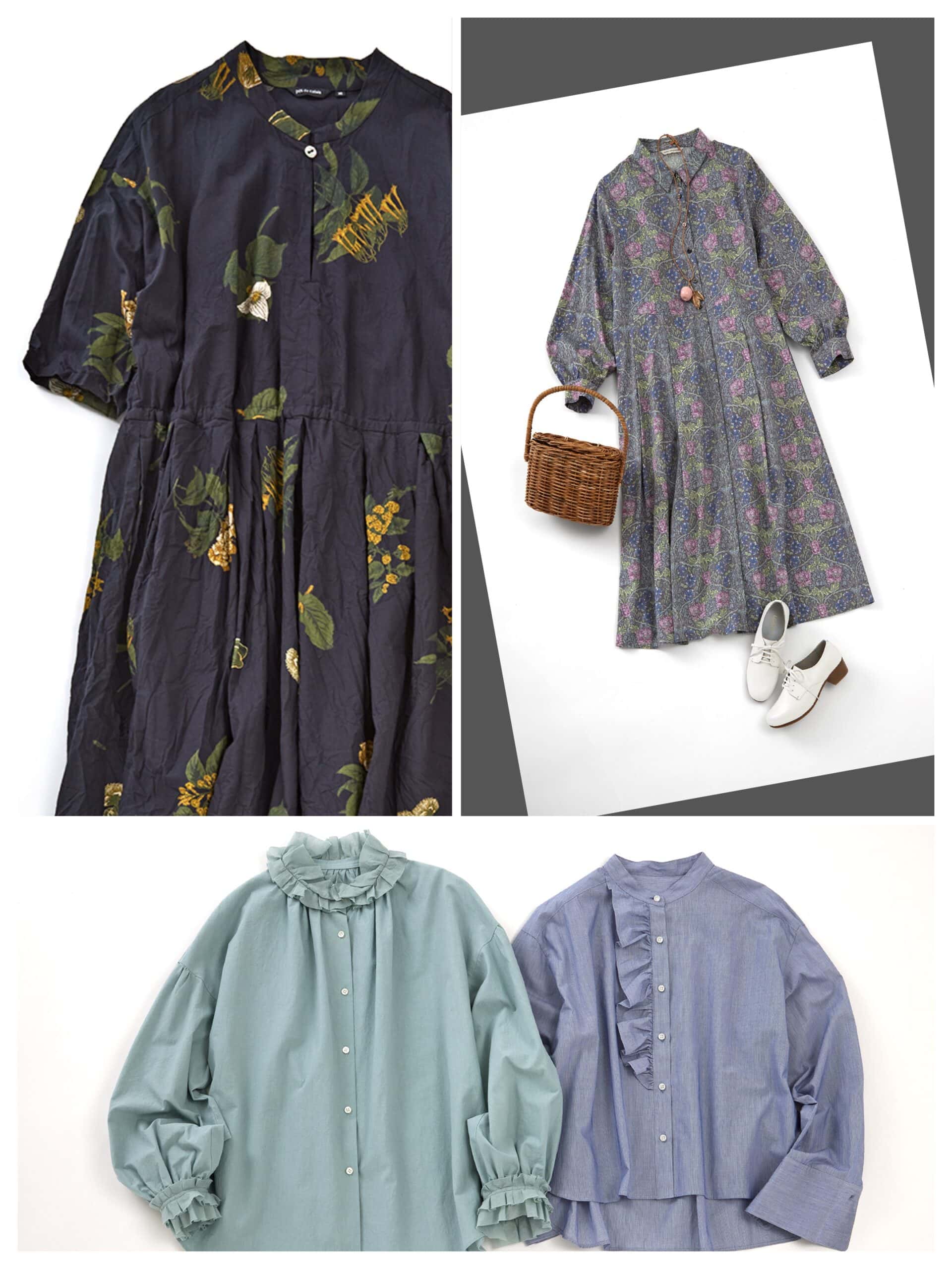 人気スタイリストのおすすめコーデ】フリル＆花柄で梅雨の