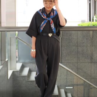 【スナップ】これぞ、大人のためのセットアップ？ 着心地抜群の「イネド」×三尋木奈保さんのコラボアイテムがすごい！