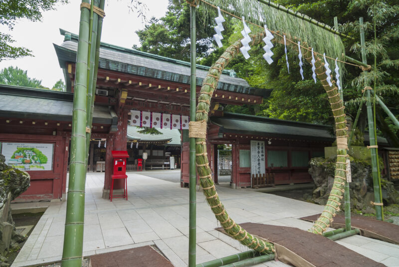 夏越の茅の輪くぐり