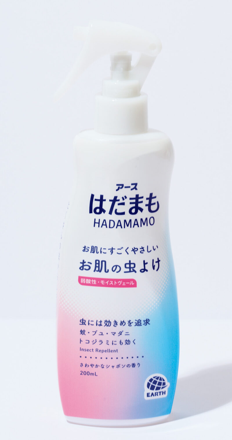 はだまも ミスト（200mL）￥658（編集部調べ）／アース製薬※大量に汗をかいた後やタオルでふいた後は、こまめにぬりなおしてください