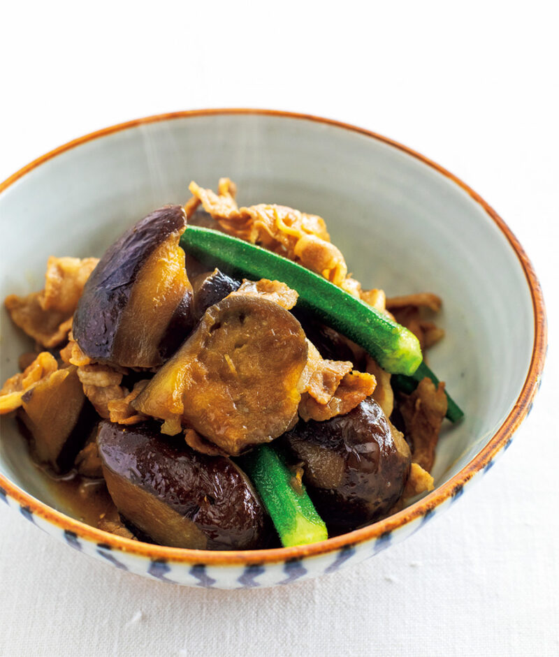 うまみジュワッとしみ込む 「なすと豚肉の煮物」