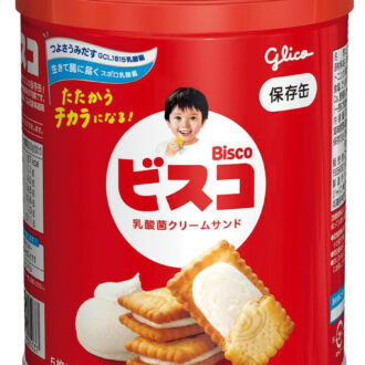 ビスコ（保存缶）￥648／江崎グリコ お客様センター