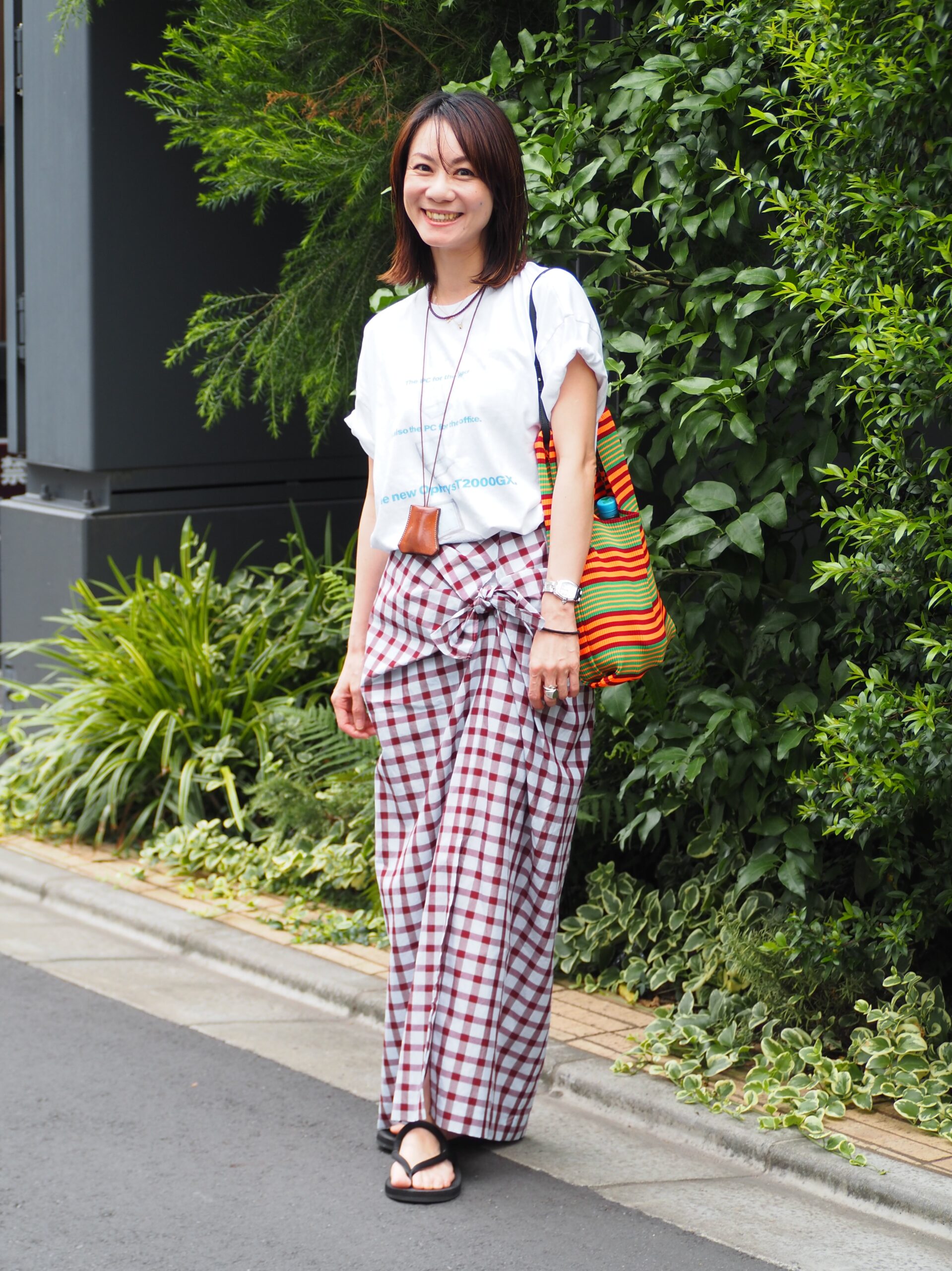 50代のTシャツコーデ