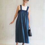 【スナップ】刺し子のジャンスカが主役のナチュラルコーデ！ 「鯖江」のメガネホルダーに目が奪われる♡