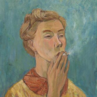 トーベ・ヤンソン「煙草を吸う娘（自画像）」1940年 油彩、カンヴァス 個人蔵 © Tove Jansson Estate Photo © Finnish National Gallery Yehia Eweis