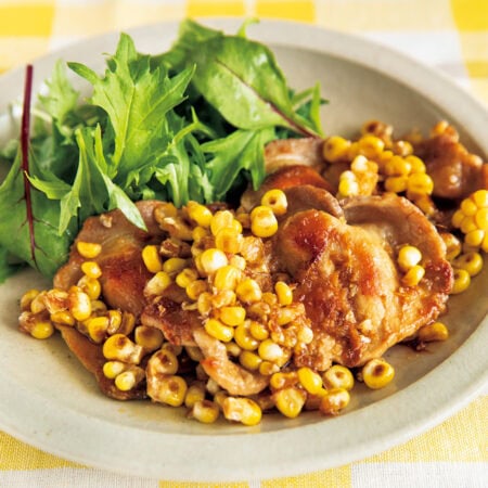 ごはんがすすむ！
「豚肉ととうもろこしのしょうが焼き」
