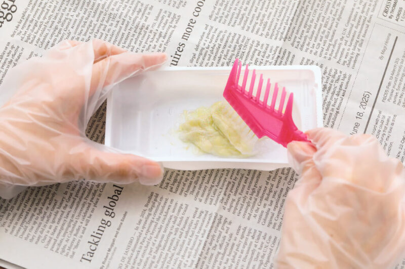 1剤と2剤を混ぜる