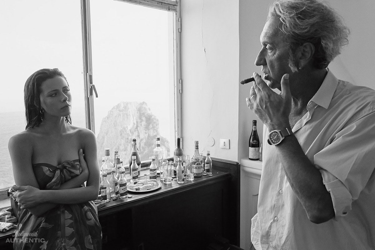 パオロ・ソレンティーノ監督と主演のセレステ・ダッラ・ポルタ。©Greg Williams
