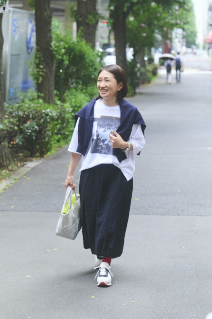 【スナップ】Ｔシャツコーディネートは小物使いが鍵に