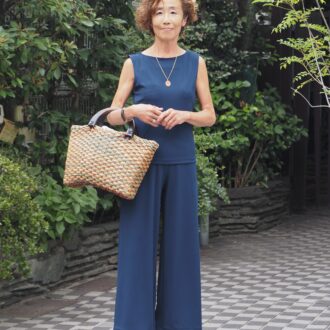 【スナップ】涼しげな「ユニクロ」セットアップをこだわり小物＆ヘアスタイルでオンリーワンの着こなしに