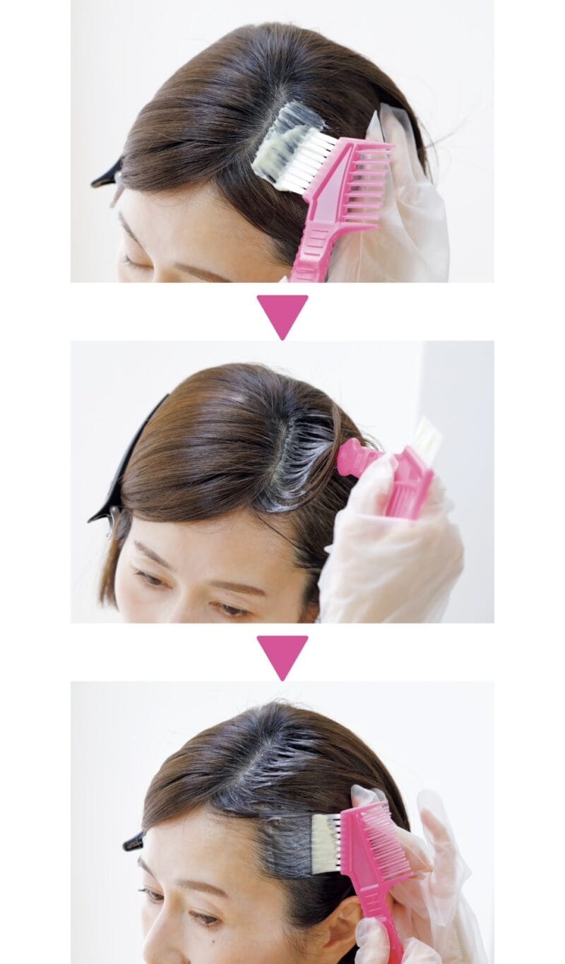 白髪染めのやり方