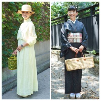 【１週間コーデ】
 マキシワンピースとデニム着物でドレスアップの週末
～〈土曜日・日曜日〉#012 Sae Yamane～
