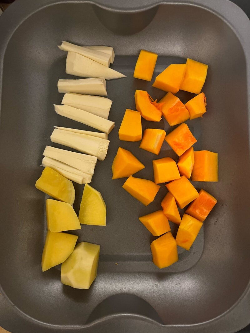 イギリスの野菜をロースト調理で