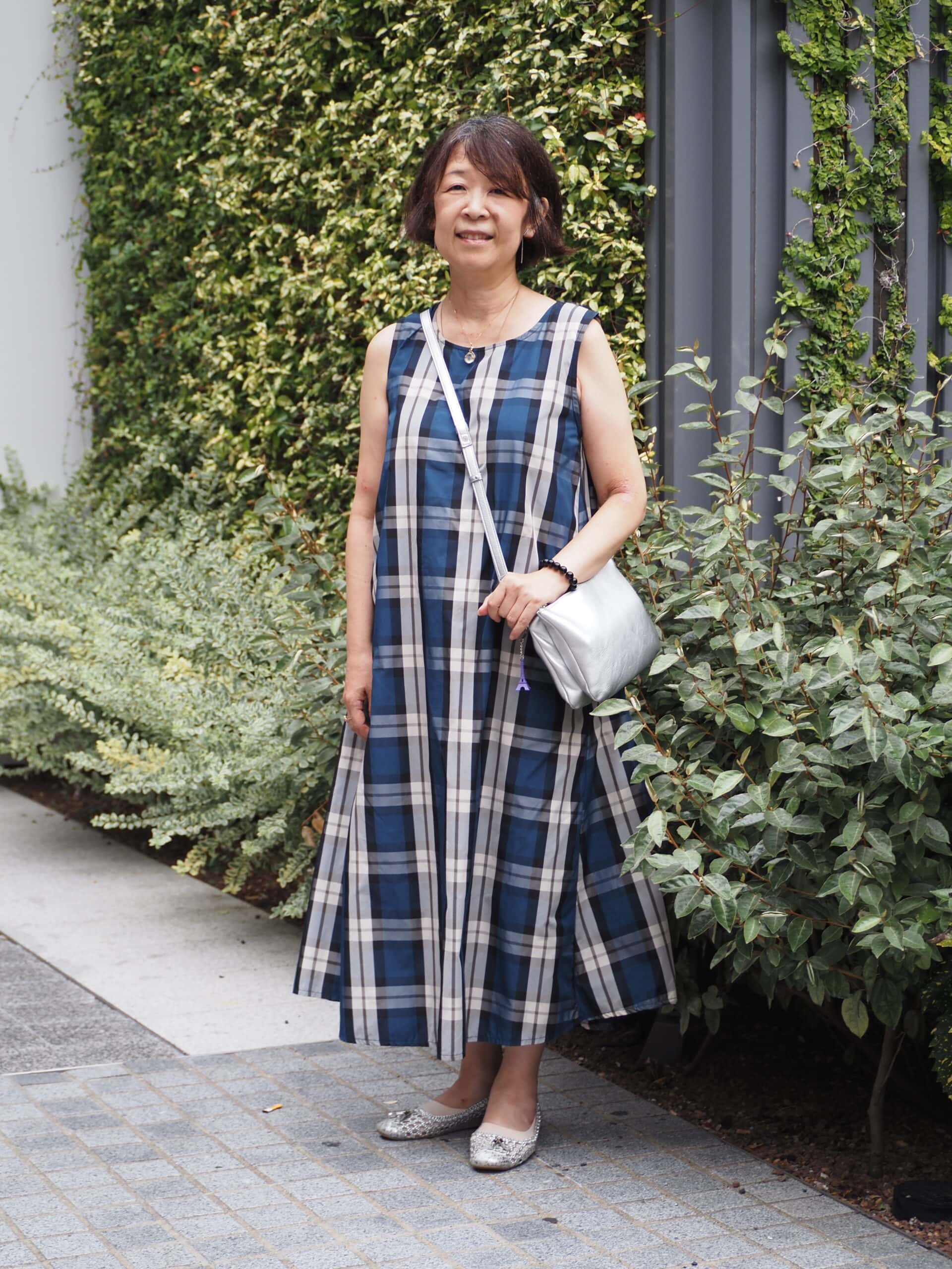 50代のワンピーススタイル