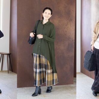 【50代のおしゃれ】季節の変わり目はレイヤードスタイル！
注目のチェック＆ボーダーで、秋映えおしゃれ【hareiro】