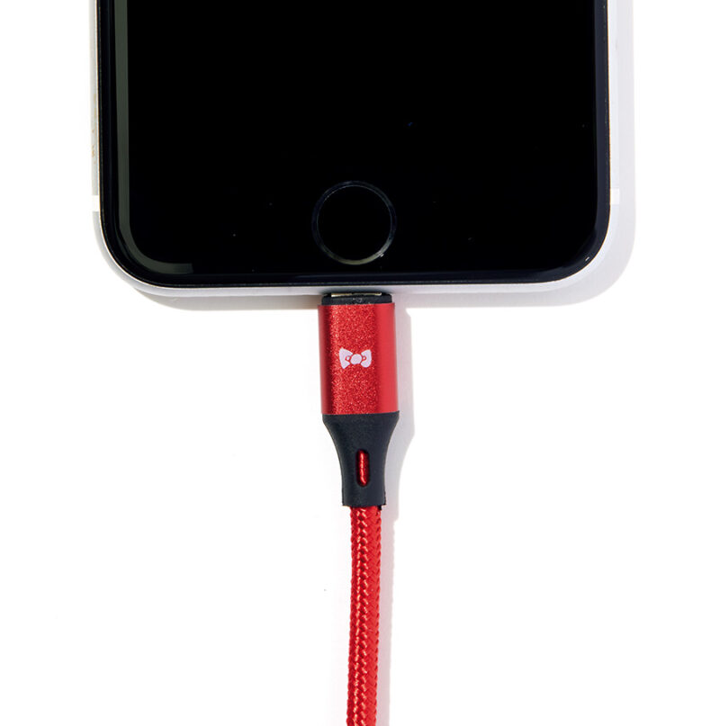 スマートフォン用〈iPhone対応〉はリボンマークがポイント。