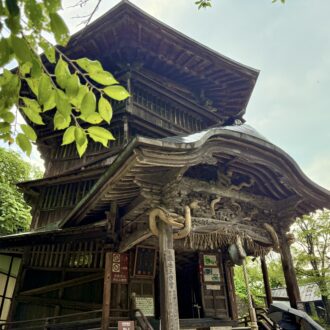 会津さざえ堂　入り口