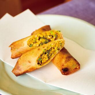 かぼちゃの美味しさ新発見!
「かぼちゃのアジアン春巻き」