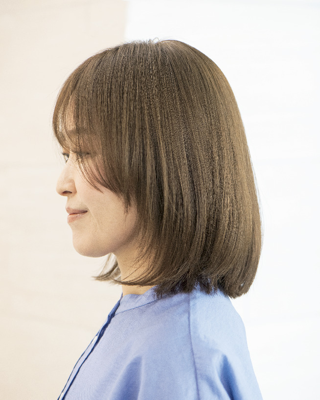 ニュアンスボブのサイド