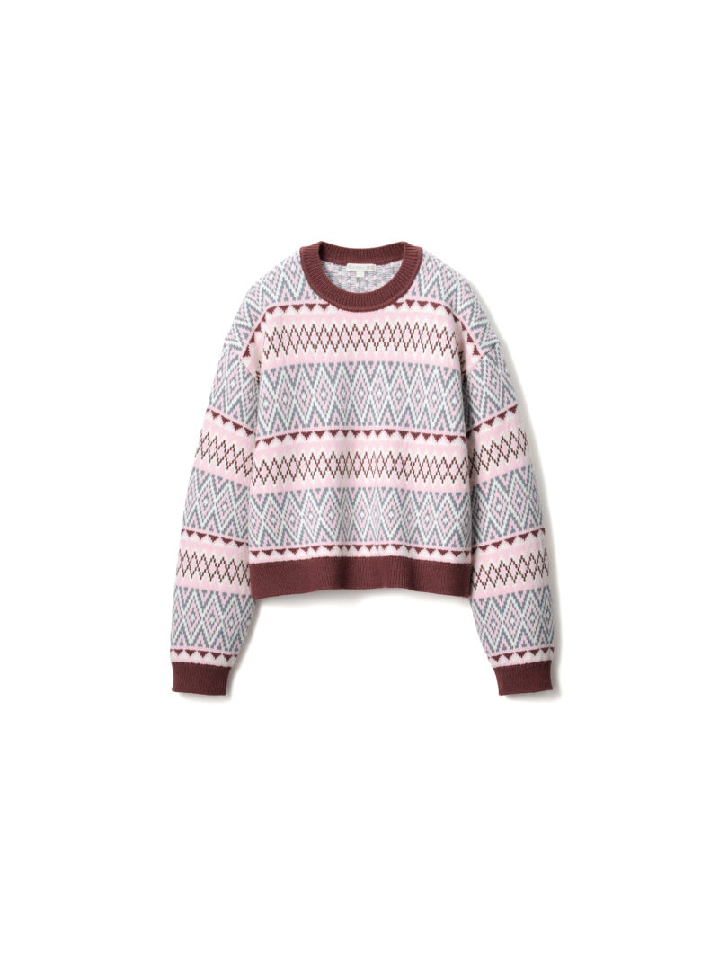 フェアアイルクルーネックセーター ¥3,990（税込）