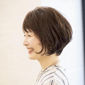 グラデーションボブのサイド