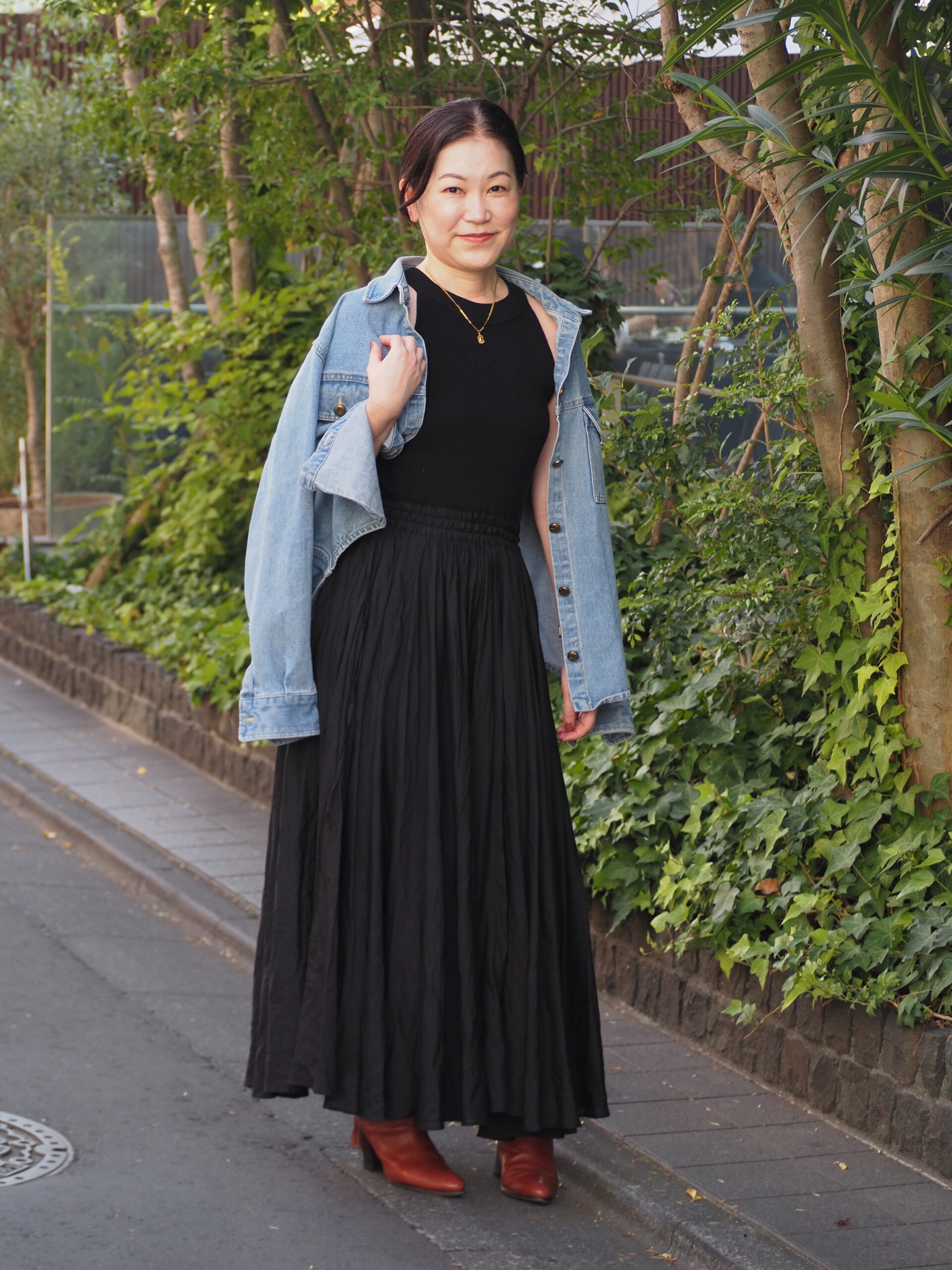 50代のワンピーススタイル