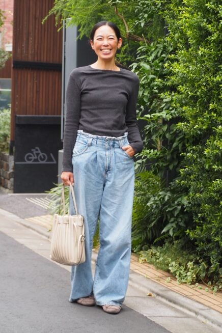 【スナップ】高身長さんのお手本デニムコーデ！ サイズ展開豊富な「ザラ」を味方につけて