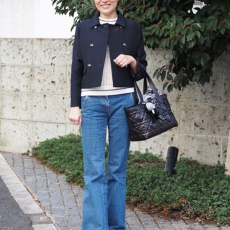 【スナップ】50代必見のフレンチカジュアル！ 代官山で出会ったおしゃれさんのデニムコーデ