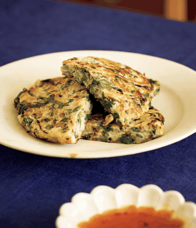 まいたけとやまと芋のおやき