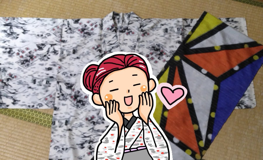 着物初心者が「銘仙」を着てみた