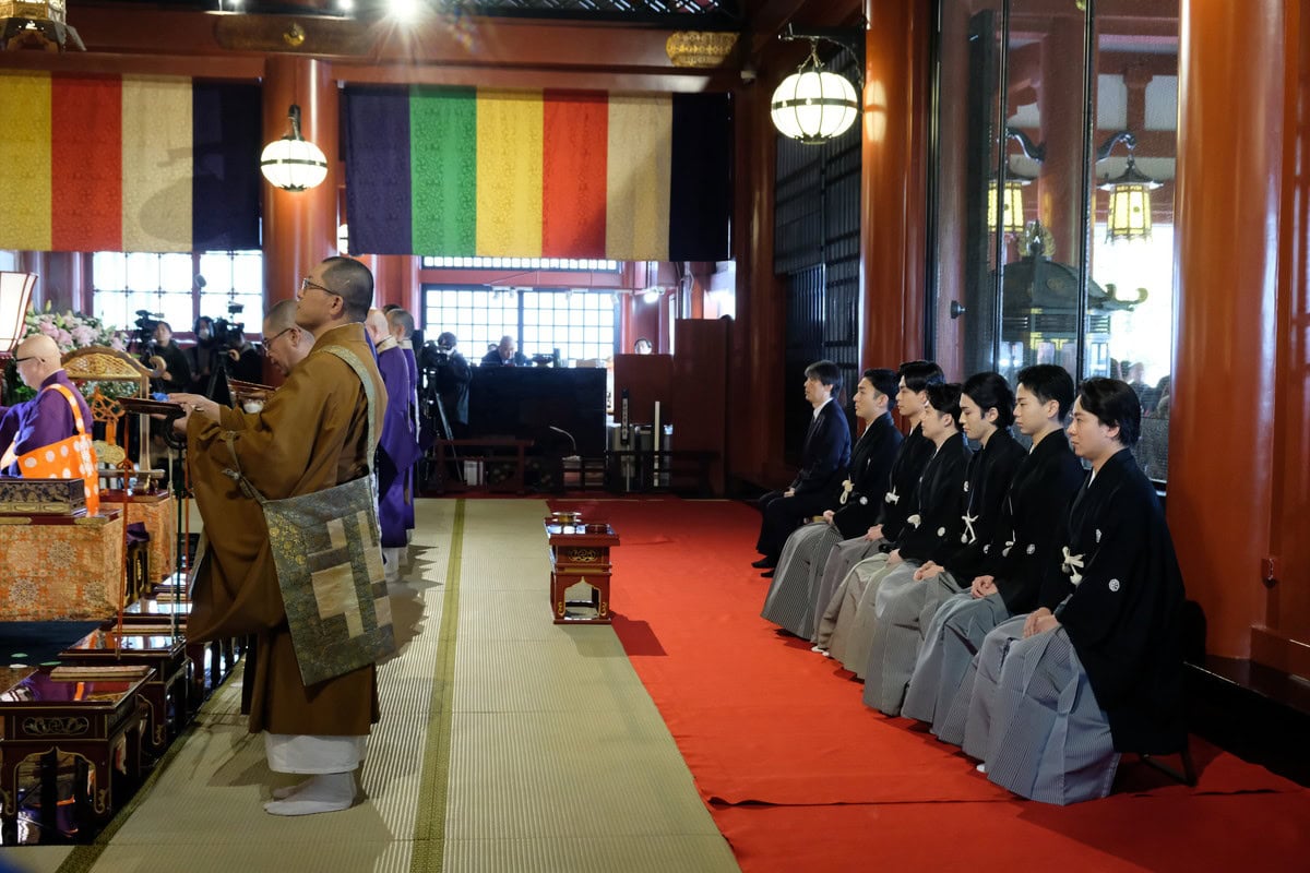 浅草寺本堂にて「新春浅草歌舞伎」の成功祈願を実施（2025年11月18日）
