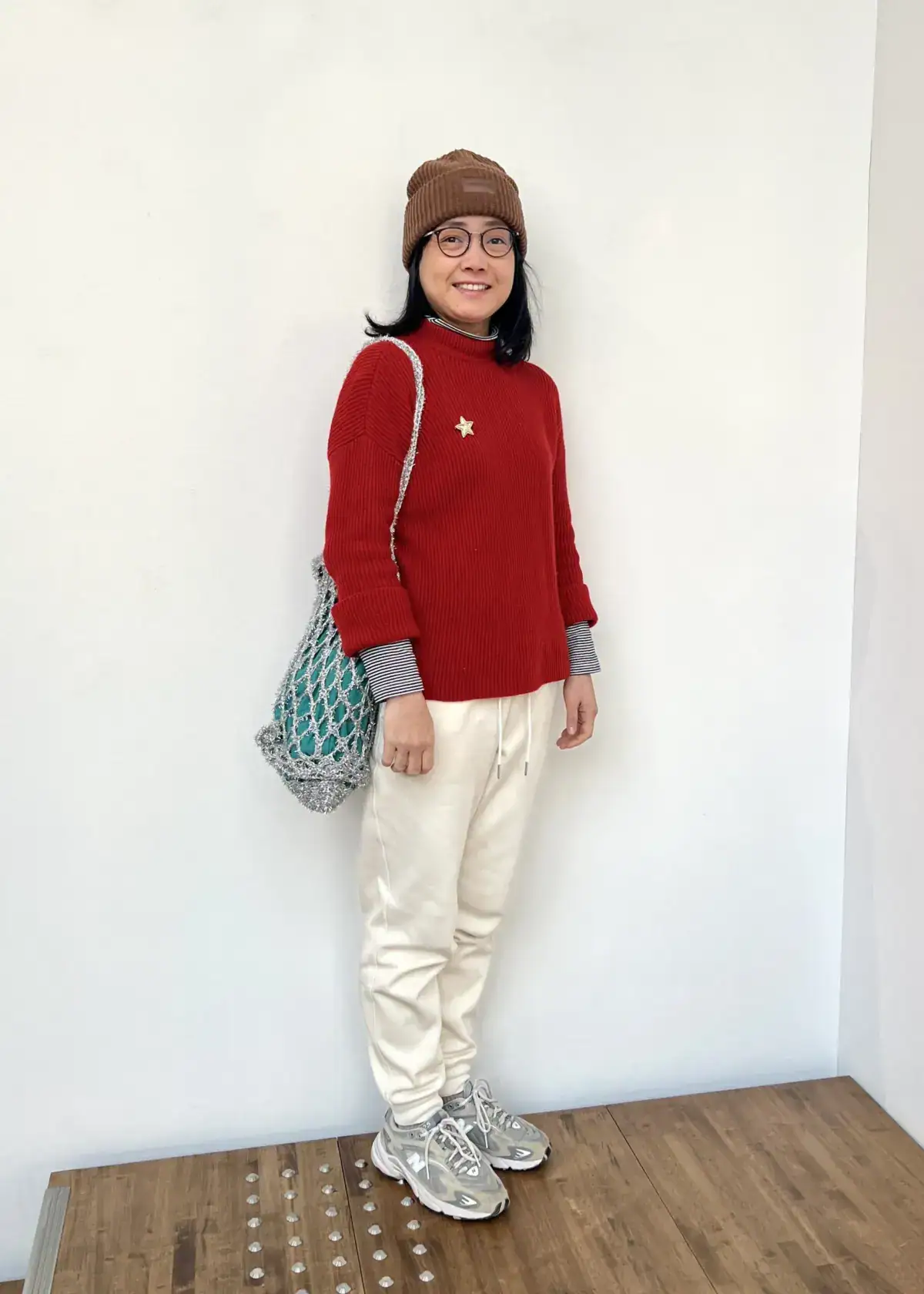 50代のニットコーデ