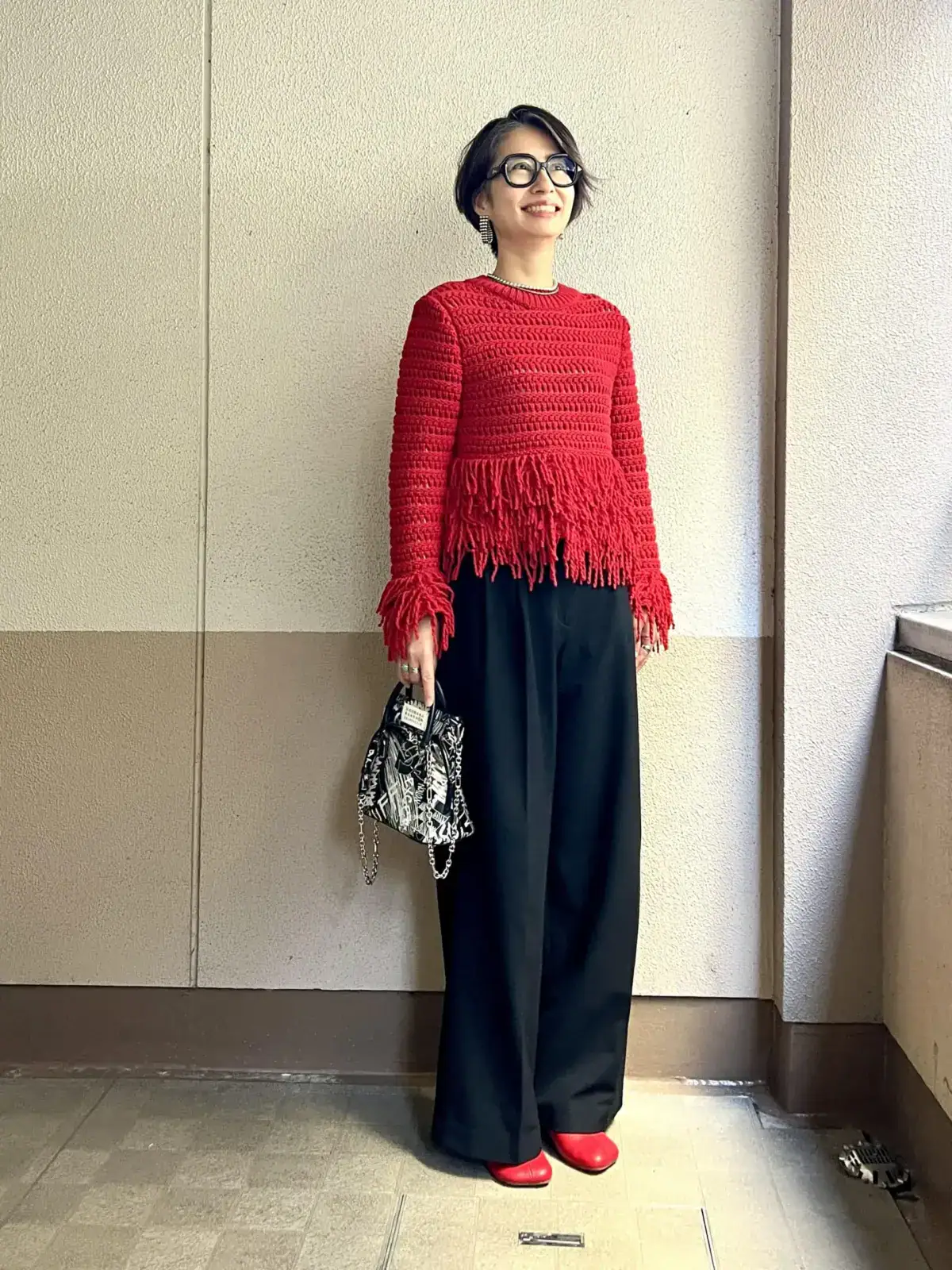 50代のニットコーデ