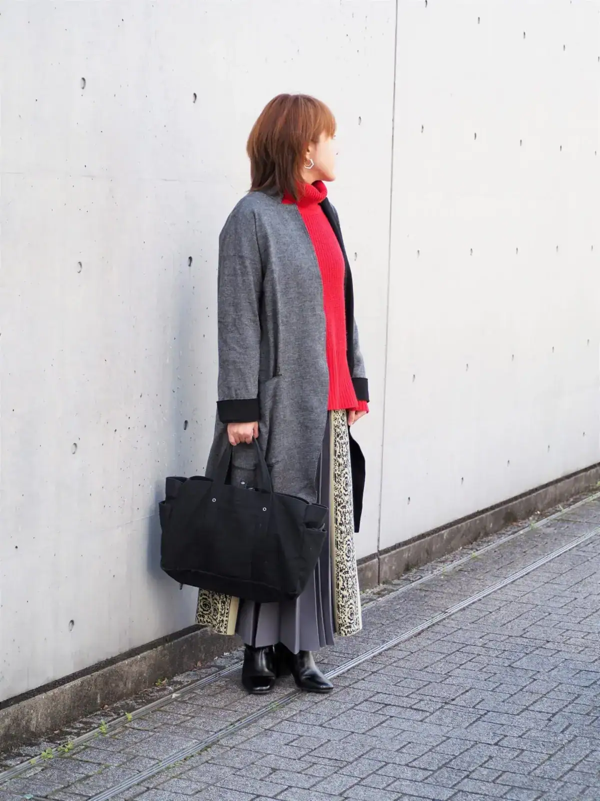 50代のニットコーデ