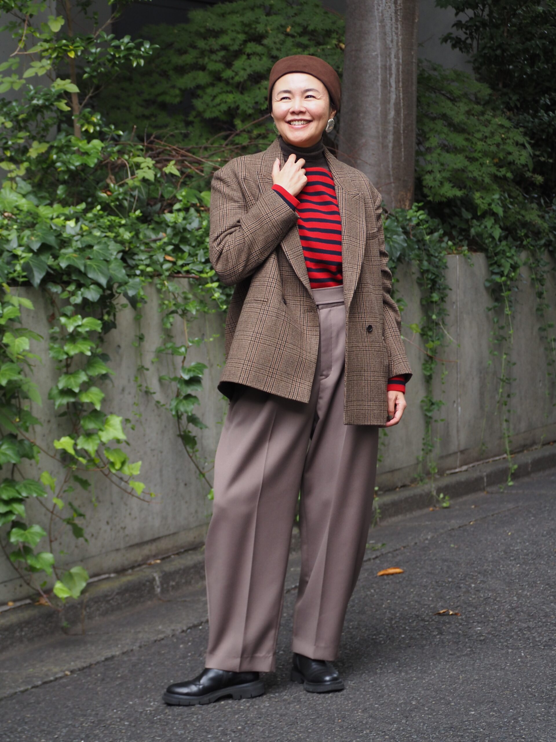 50代のジャケットコーデ